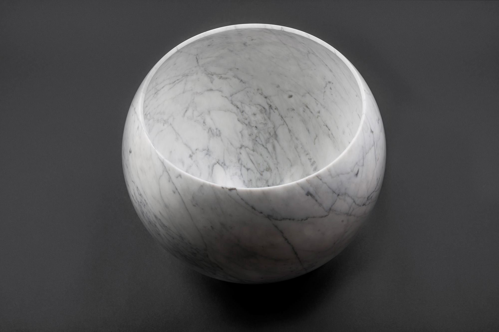 02_Untitled, White Sphere Bowl.